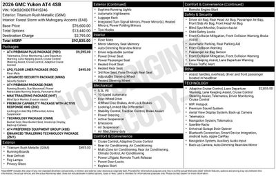 2026 GMC Yukon AT4