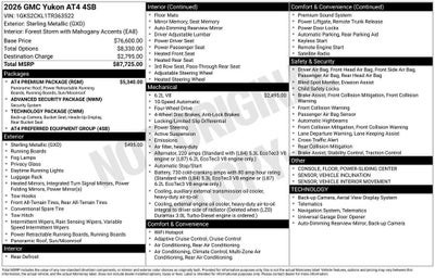 2026 GMC Yukon AT4