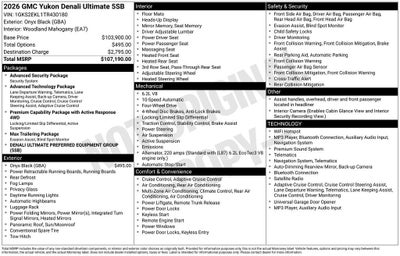 2026 GMC Yukon Denali Ultimate
