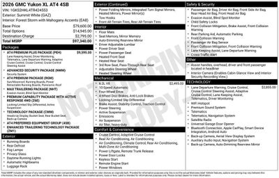 2026 GMC Yukon XL AT4