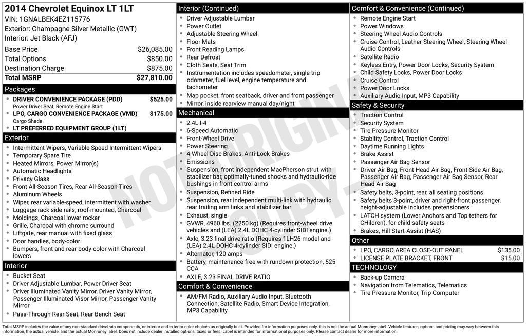 2014 Chevrolet Equinox LT