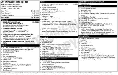 2019 Chevrolet Tahoe LT