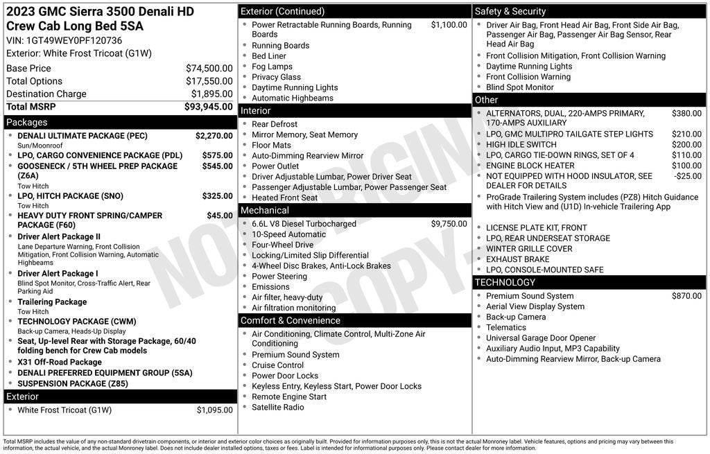 2023 GMC Sierra 3500 HD Denali DRW