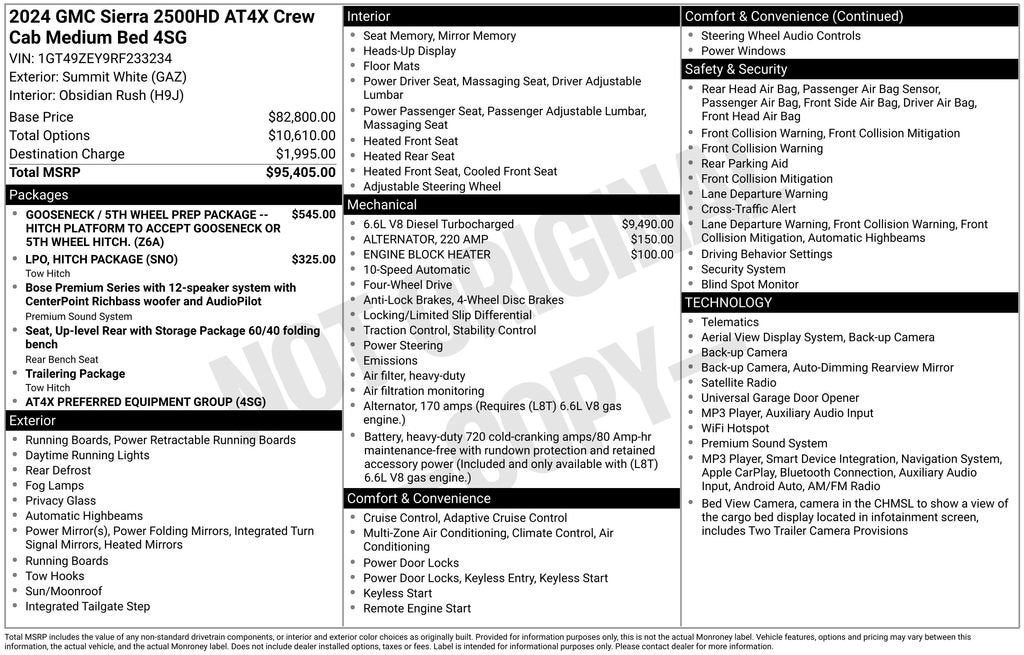 2024 GMC Sierra 2500 HD AT4X