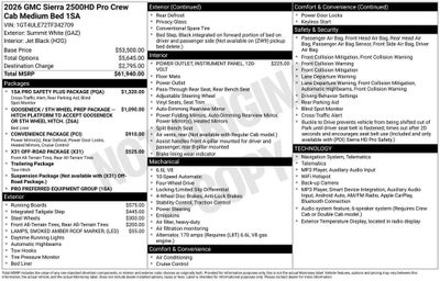 2026 GMC Sierra 2500 HD Pro