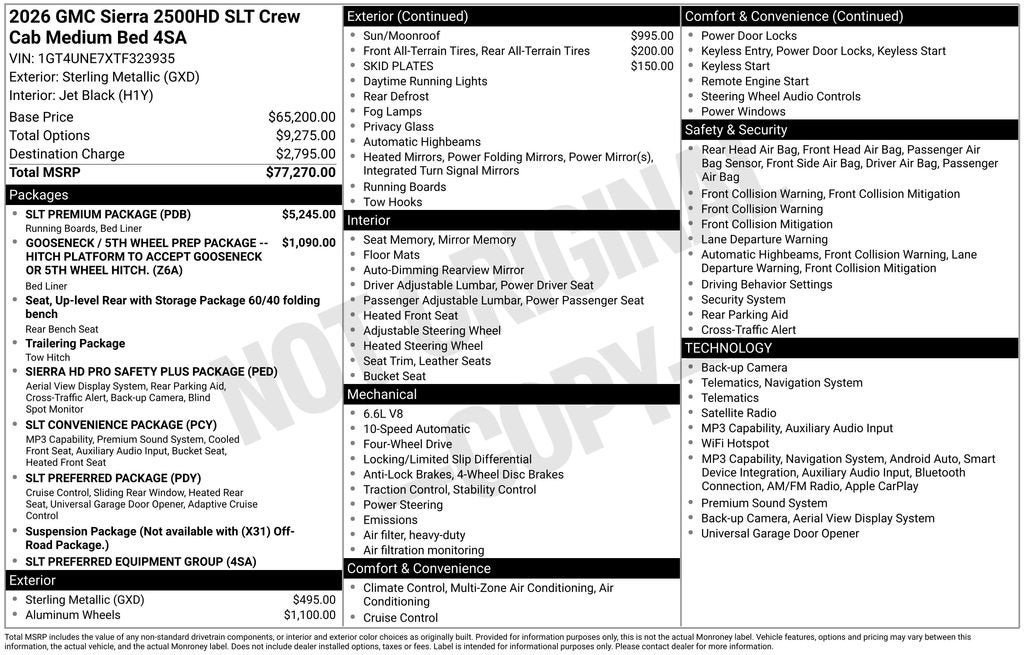 2026 GMC Sierra 2500 HD SLT