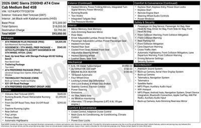 2026 GMC Sierra 2500 HD AT4