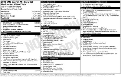 2022 GMC Canyon 4WD AT4 w/Cloth