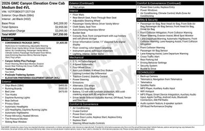 2026 GMC Canyon Elevation
