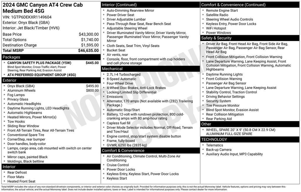 2024 GMC Canyon AT4