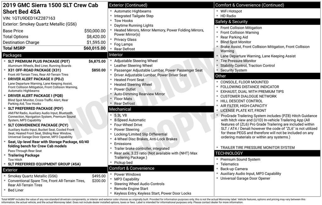 2019 GMC Sierra 1500 SLT