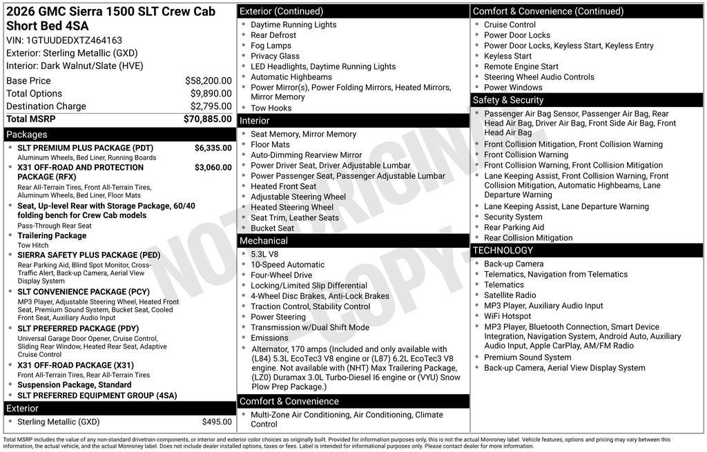 2026 GMC Sierra 1500 SLT
