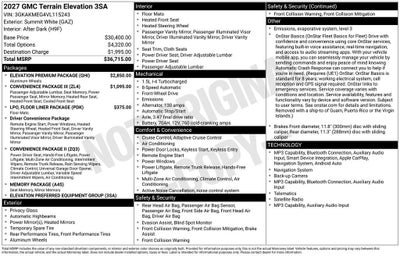 2027 GMC Terrain Elevation
