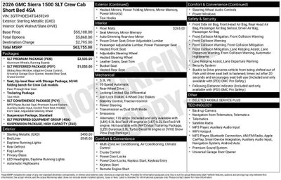 2026 GMC Sierra 1500 SLT