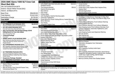 2026 GMC Sierra 1500 SLT