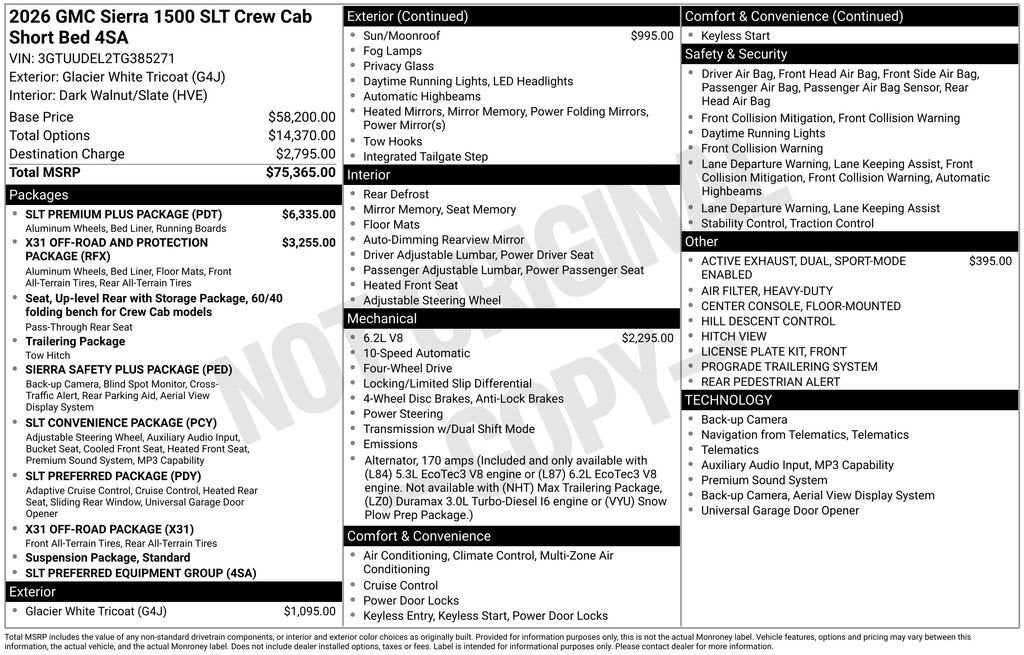 2026 GMC Sierra 1500 SLT