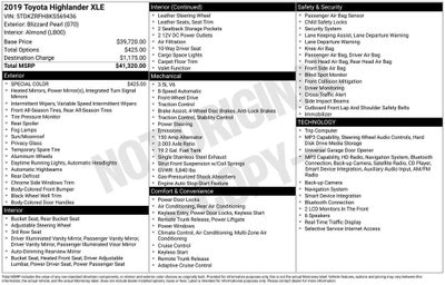 2019 Toyota Highlander SE