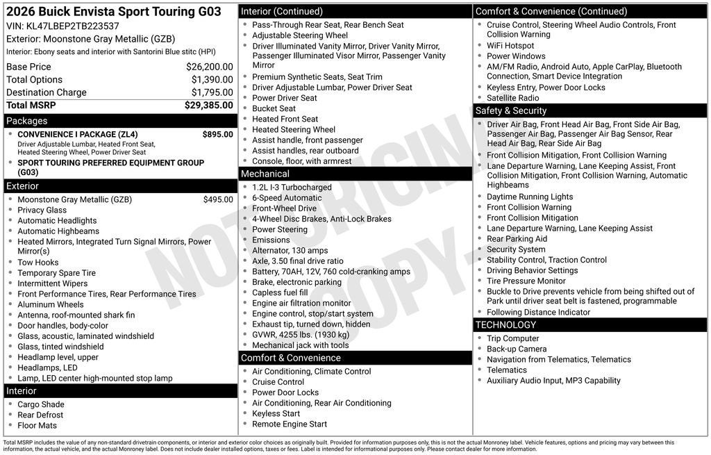 2026 Buick Envista Sport Touring