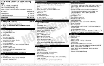 2026 Buick Encore GX Sport Touring
