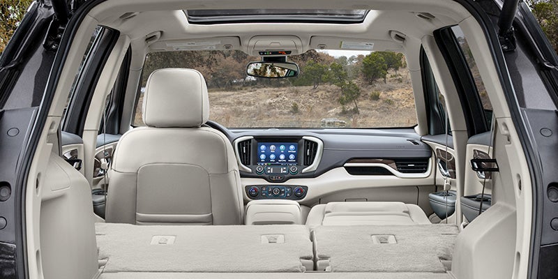 close-up seats view of the GMC Terrain