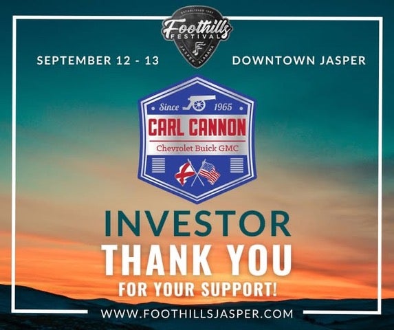 Foothills Festival Investor event banner